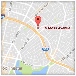 map of 115 Moss Avenue